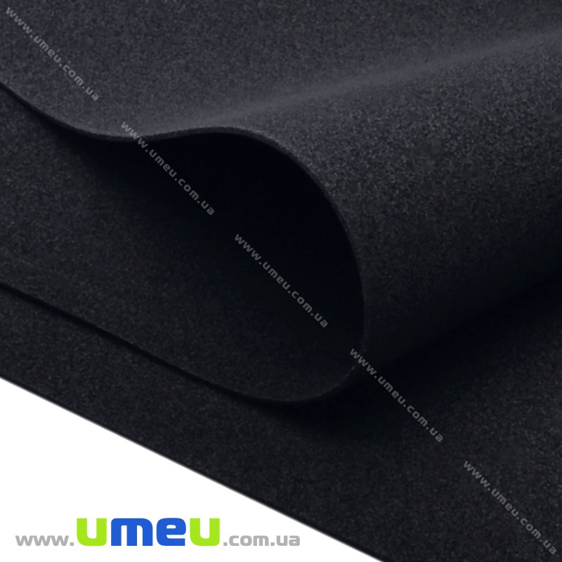 Фоамиран, 1 мм, Черный, 20х30 см (FOM-056456)