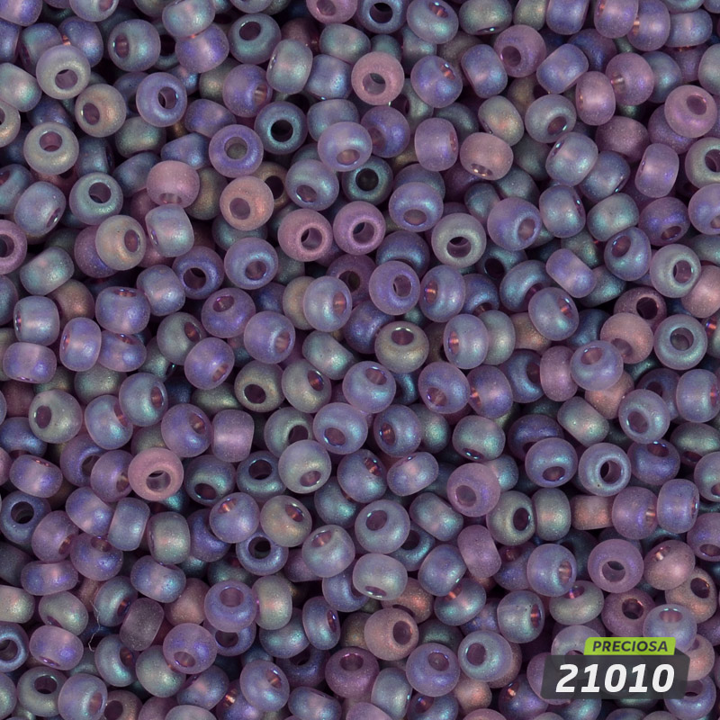 Бісер чеський №748m/21010m, Бузковий, Матовий райдужний, 10/0 (BIS-054286)