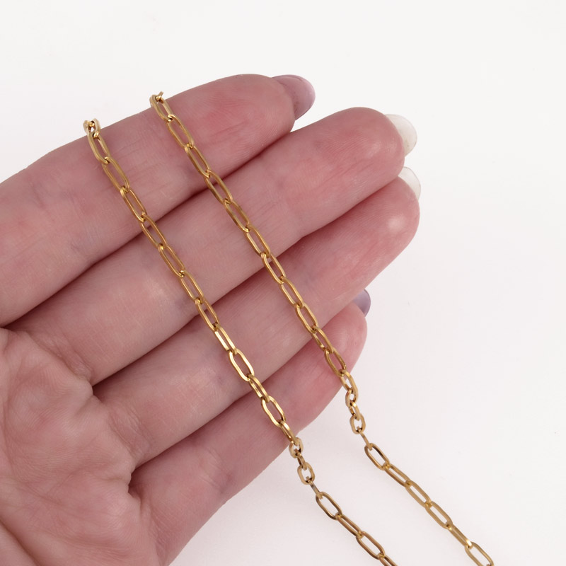 Цепь из нержавеющей стали, 2,6 мм, Покрытие 18 kt (ZEP-055328)