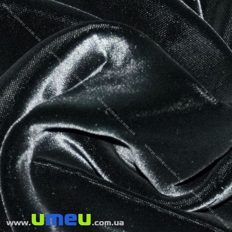 Оксамит італійський шовковий, Ширина 20 см, Чорний (TKN-036627)