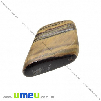 Галтовка Тигровый глаз с гематитом, 38х23х11 мм (POD-026088)