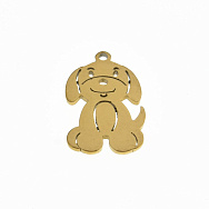 Подвеска из нерж. стали Собачка, 17х11 мм, Покрытие 18 kt (STL-059151)