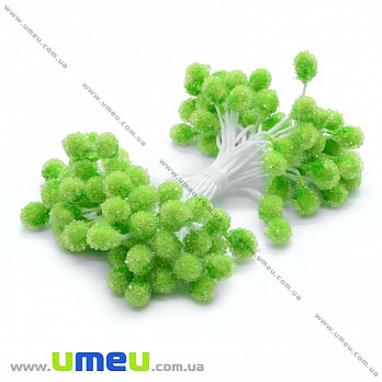 Тычинки на нитке в сахаре, Салатовые (DIF-014996)