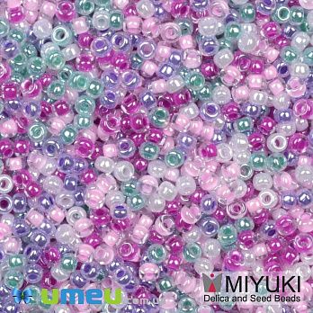Бісер японський Miyuki круглий RR 11/0 №MIX114, Мікс різнокольоровий (BIS-049824)