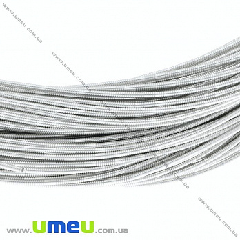 Канитель жесткая 1,25 мм, Серебристая, 1 уп (1 м) (KNT-037245)