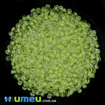 Бисер китайский крупный, 6/0, Лимонный прокрашенный, 4 мм (BIS-037736)