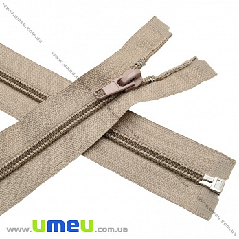 Блискавка (змійка) спіральна роз'ємна 60 см, Тип 5, Бежева (ZIP-013840)