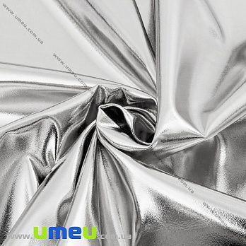 Штучна шкіра Металік 0,5 мм, Срібляста, 20х27 см (LTH-036889)