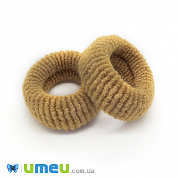 Резинка для волосся, 62 мм, Коричнева світла (OSN-041424)