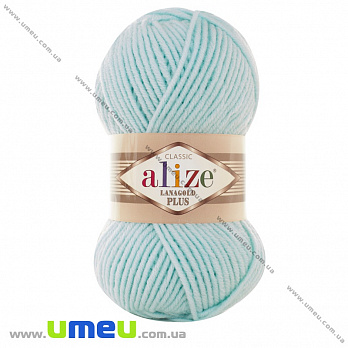 Пряжа Alize Lanagold Plus 100 г, 140 м, Мятная 522, 1 моток (YAR-036453)