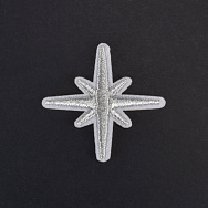 Термоаплікація Зірка, 5 см, Срібляста (APL-060035)