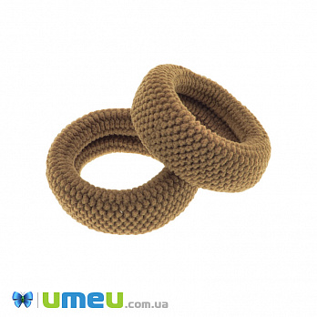 Резинка для волосся мікрофібра фактурна, 50 мм, Коричнева (OSN-041721)