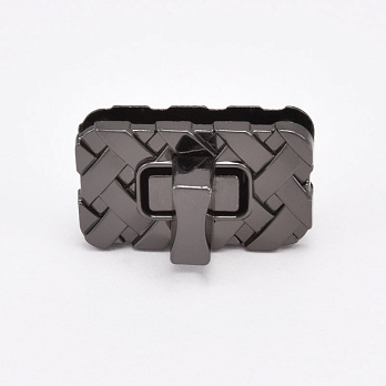 Замок для сумки поворотний, 35х20 мм, Чорний (BAG-062348)