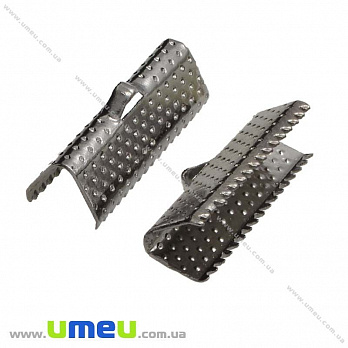 Затиск для стрічок, 20х8 мм, Чорний (ZAG-014799)