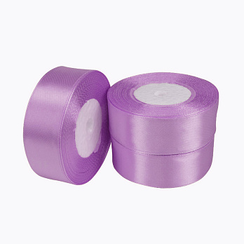 Атласна стрічка, 25 мм, Бузкова (LEN-056766)