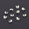 Каллоты из нержавеющей стали, 6х4 мм, Покрытие Серебро 925 (STL-062200)