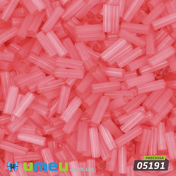 Бисер чешский Стеклярус 3, №05191, Сатин розовый, 7 мм (BIS-050518)