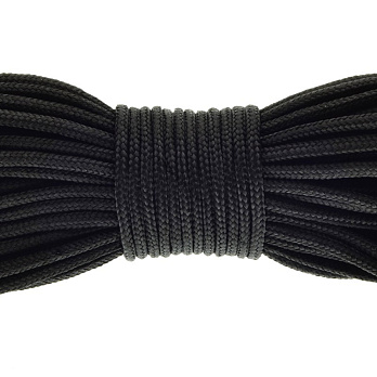 Шнур мінікорд 2 мм, Чорний (LEN-020458)