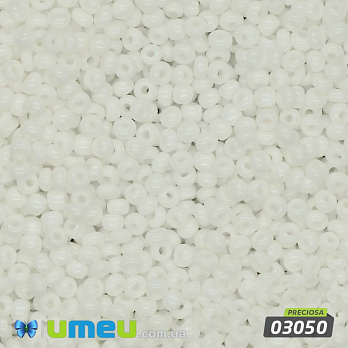 Бісер чеський 11/0, №03050, Білий, Натуральний (BIS-028429)