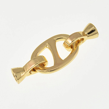 Застёжка, 32х12 мм, Латунь с покрытием 18 kt (ZAM-060875)