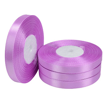 Атласная лента, 10 мм, Сиреневая (LEN-057038)