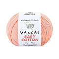 Пряжа Gazzal Baby Cotton №3412, 50 г, 165 м, Персикова (YAR-062510)