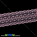 Кружево тонкое, 45 мм, Розовое светлое (LEN-020680)