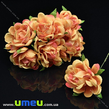 [Архів] Магнолія тканинна, 35 мм, Помаранчева (DIF-019816)