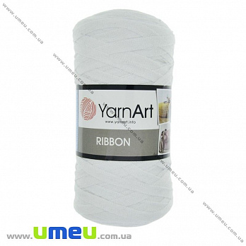 Пряжа YarnArt Ribbon 250 г, 125 м, Белая 751, 1 моток (YAR-029675)