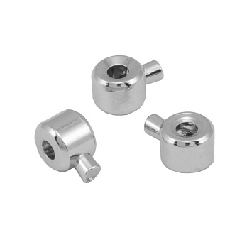 Стопер One Touch затискний, 3,2 х2,5 мм, Темне срібло (BUS-056211)