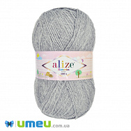 Пряжа Alize Sekerim Bebe 100 г, 320 м, Сіра меланжева 21 (YAR-047452)