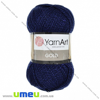 Пряжа YarnArt Gold 100 г, 400 м, Синяя темная 9033, 1 моток (YAR-025464)