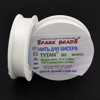 Нить для бисера Титан 80, Молочная №2502, 80 м (MUL-056876)