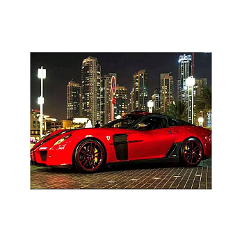Набір алмазного живопису на підрамнику 30х40 см, Червоний автомобіль (SXM-056314)