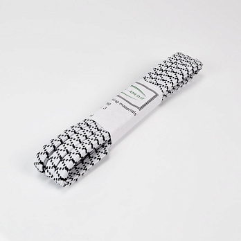 Гумка плоска 7 мм прошита, Чорно-біла (LEN-058922)