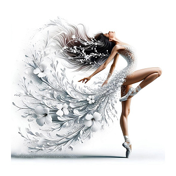 Набір алмазного живопису на підрамнику 30х30 см, У ритмі квітів (SXM-061161)