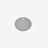 Підвіска з нерж. сталі Кругла, 16 мм, Темне срібло (STL-059188)