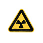 Термоаплікація Знак Радіаційна небезпека, 5х5х5 см, Жовта (APL-060094)