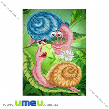 Схема для виш. бісером Марічка, Закохані равлики, 24х17 см (UPK-027768)