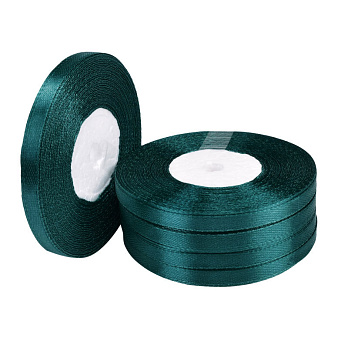 Атласная лента, 6 мм, Изумрудная (LEN-056731)