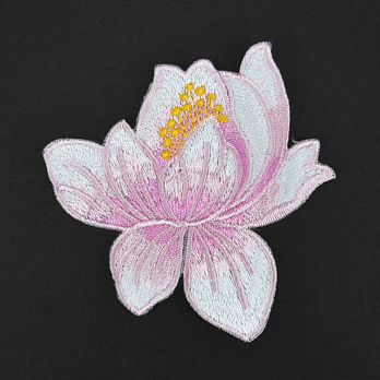 Термоаппликация Цветок, 8х8 см, Розовая (APL-061523)