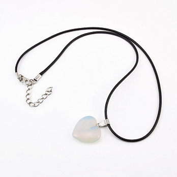 Подвеска на шнурке, Синт. камень Опалит (POD-058249)