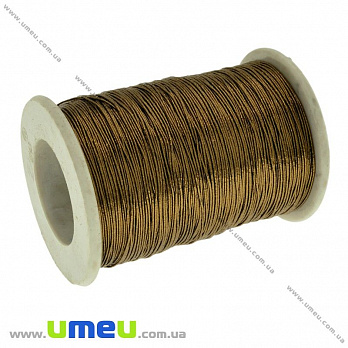 Нитки металізовані 0,5 мм, Коричнева (KNT-028471)