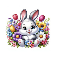 Набір алмазного живопису (наклейка) 11х10 см, Зайчик-сюрприз (SXM-061128)