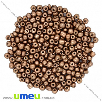 Бісер китайський великий, 6/0, Мідь металік, 4 мм (BIS-015631)
