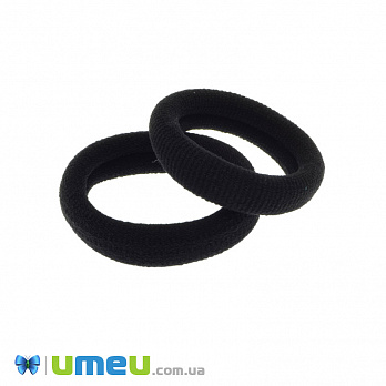 Резинка для волос микрофибра, 40 мм, Черная (OSN-041637)