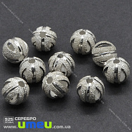 Намистина Срібло (925 проба), Кругла, 6 мм (SER-036475)
