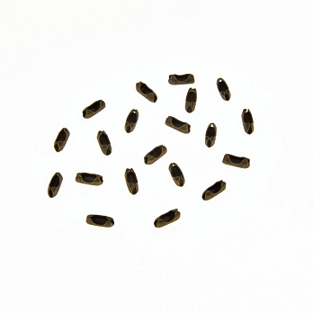 Застёжки для цепи с шариками, Античная бронза, 5 мм (ZAM-009104)