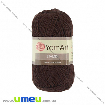 Пряжа YarnArt Etamin 30 г, 180 м, Коричневая 440, 1 моток (YAR-023036)