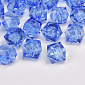 Бусины для сумок ОПТ Акриловые, Куб граненый, 11,5х10 мм, Синие (BUS-059944)